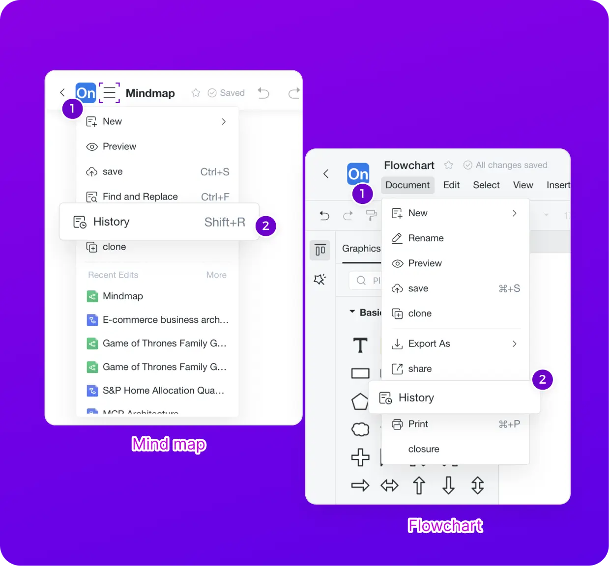 How to restore the historical version?