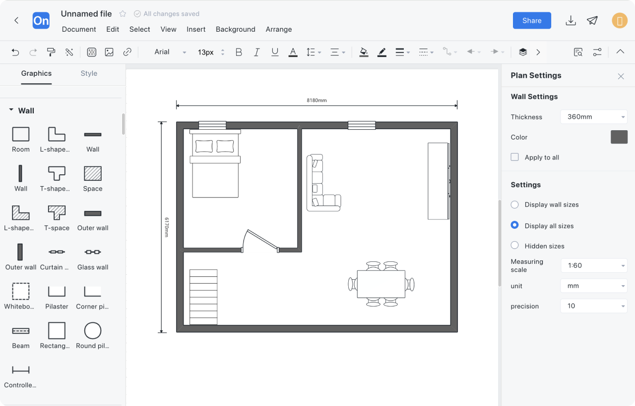 How to draw a floor plan