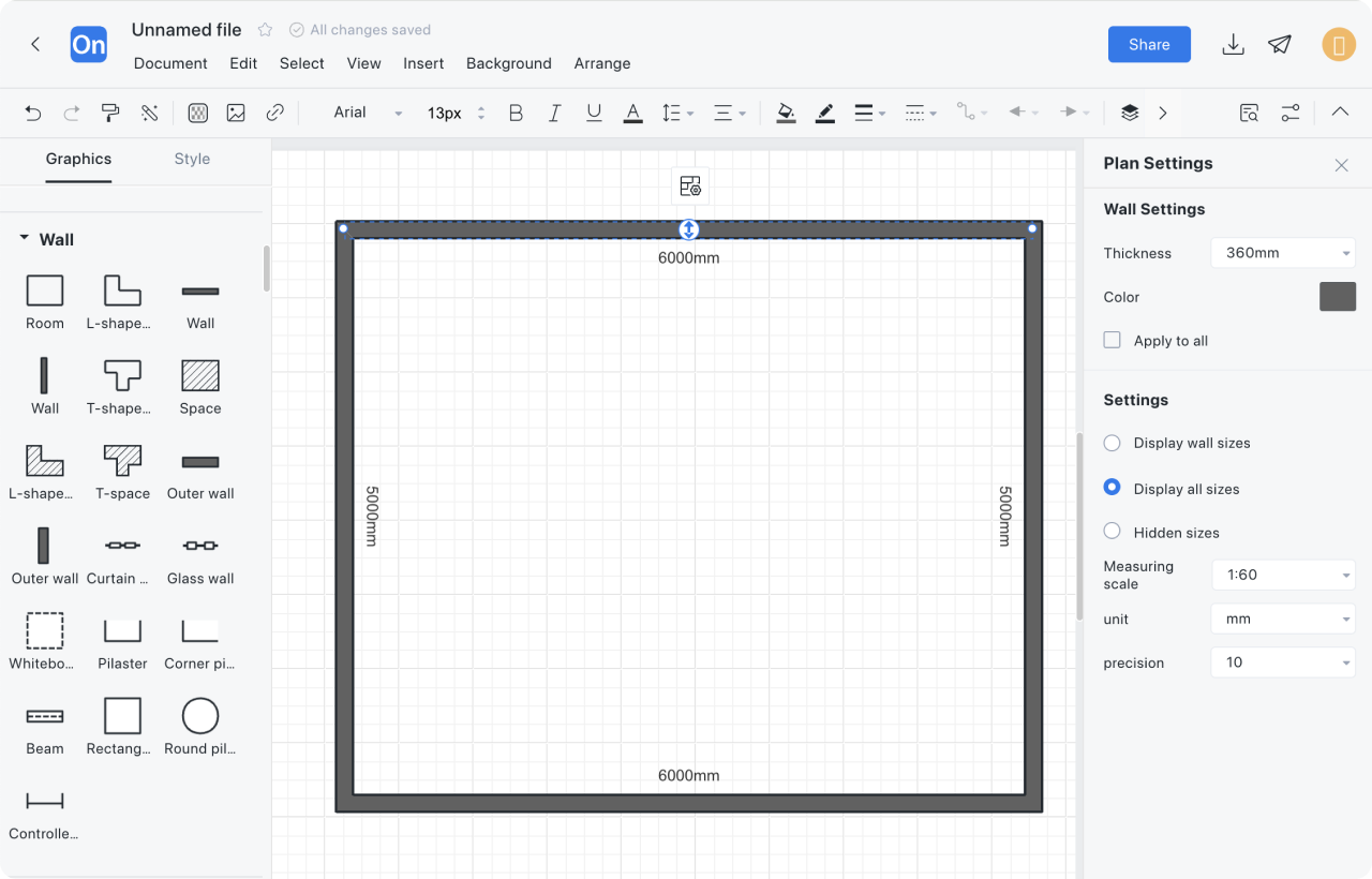 How to draw a floor plan