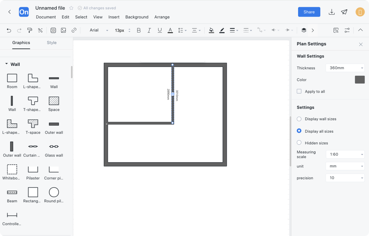 How to draw a floor plan