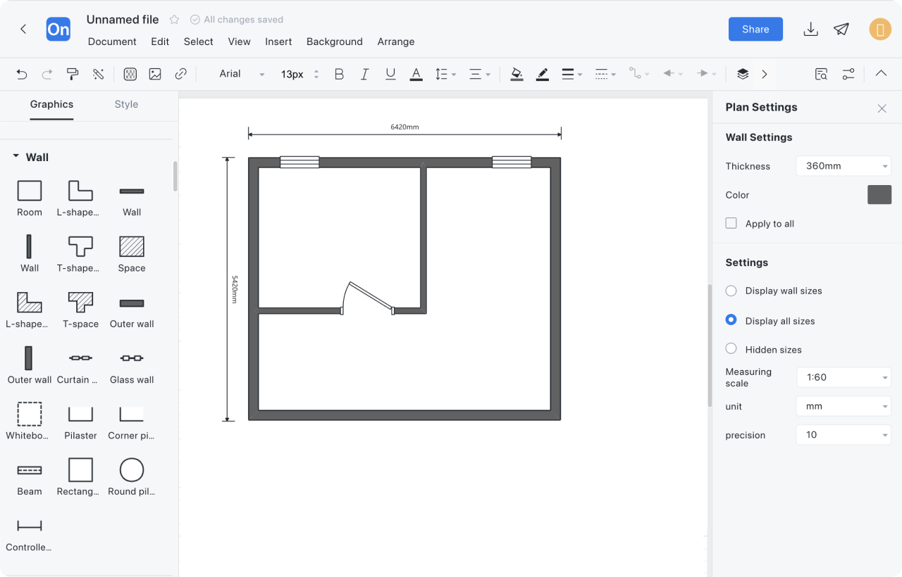 How to draw a floor plan