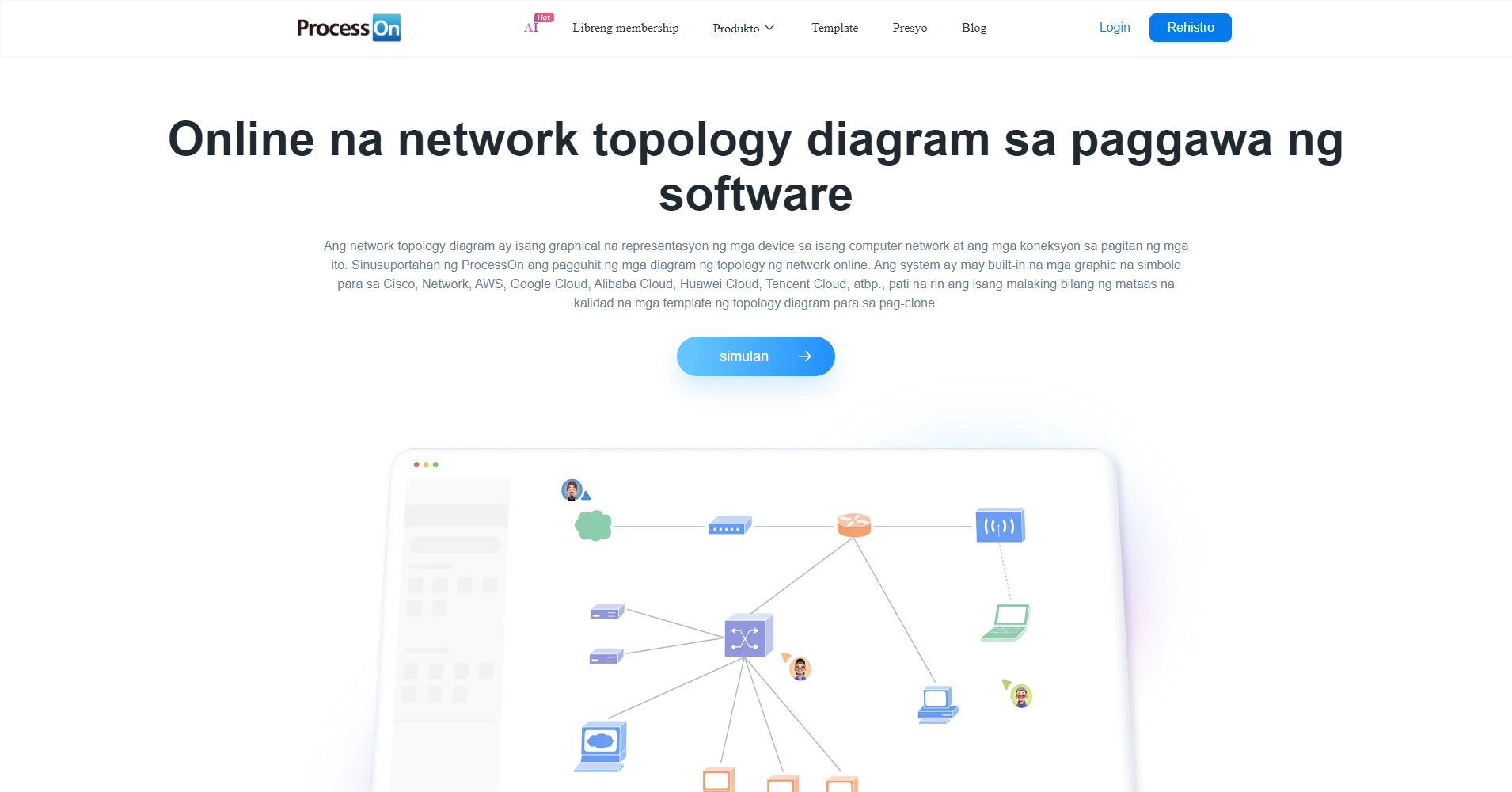 Network topology diagram_Online topology diagram making software_How to ...
