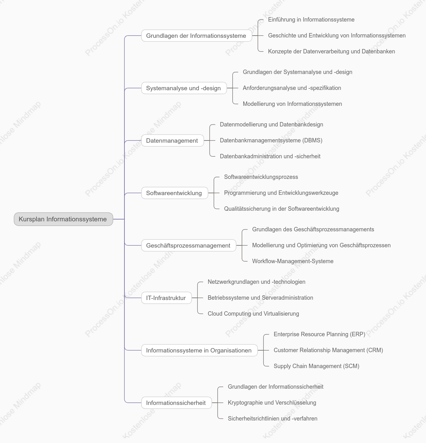 Informationssysteme Kursplan