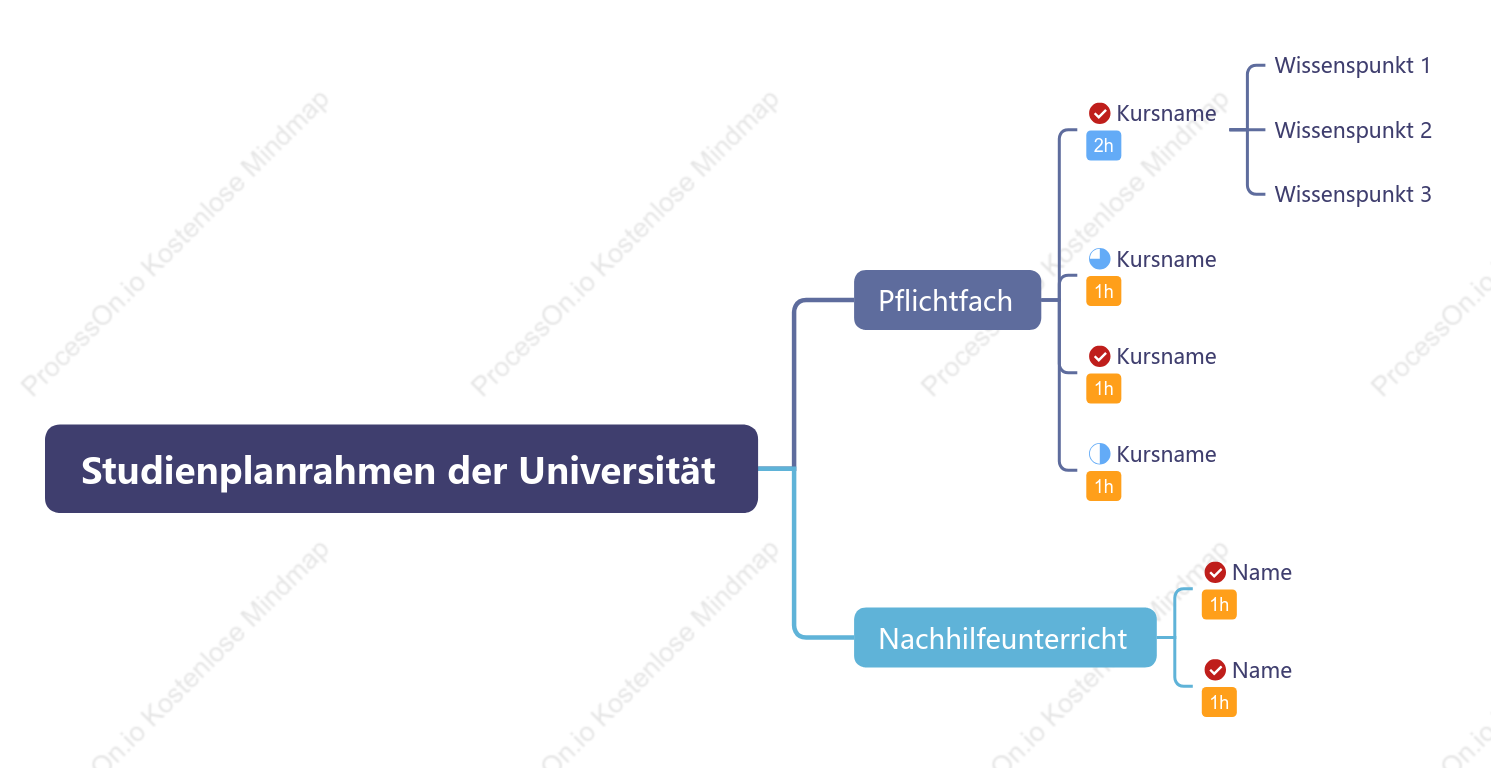 Studienplanrahmen der Universität