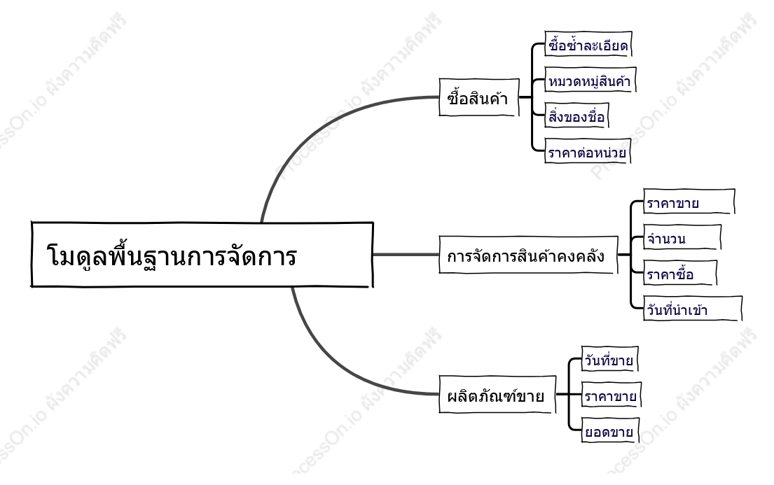 โมดูลพื้นฐานการจัดการสินค้า