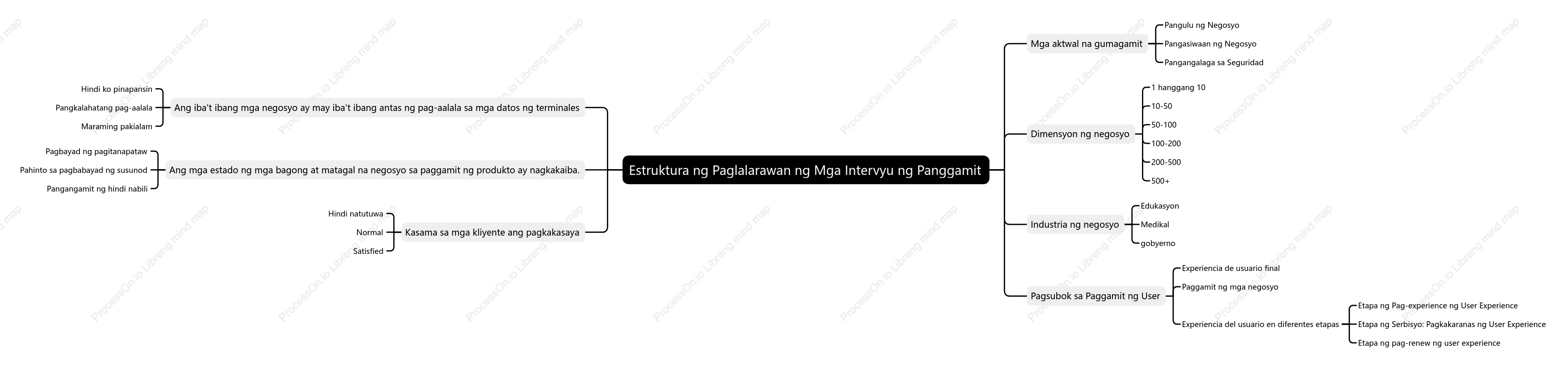 Estruktura ng Paglalarawan ng Mga Intervyu ng Panggamit