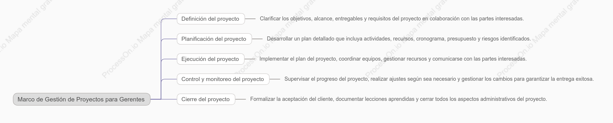 Marco de Gestión de Proyectos para Gerentes
