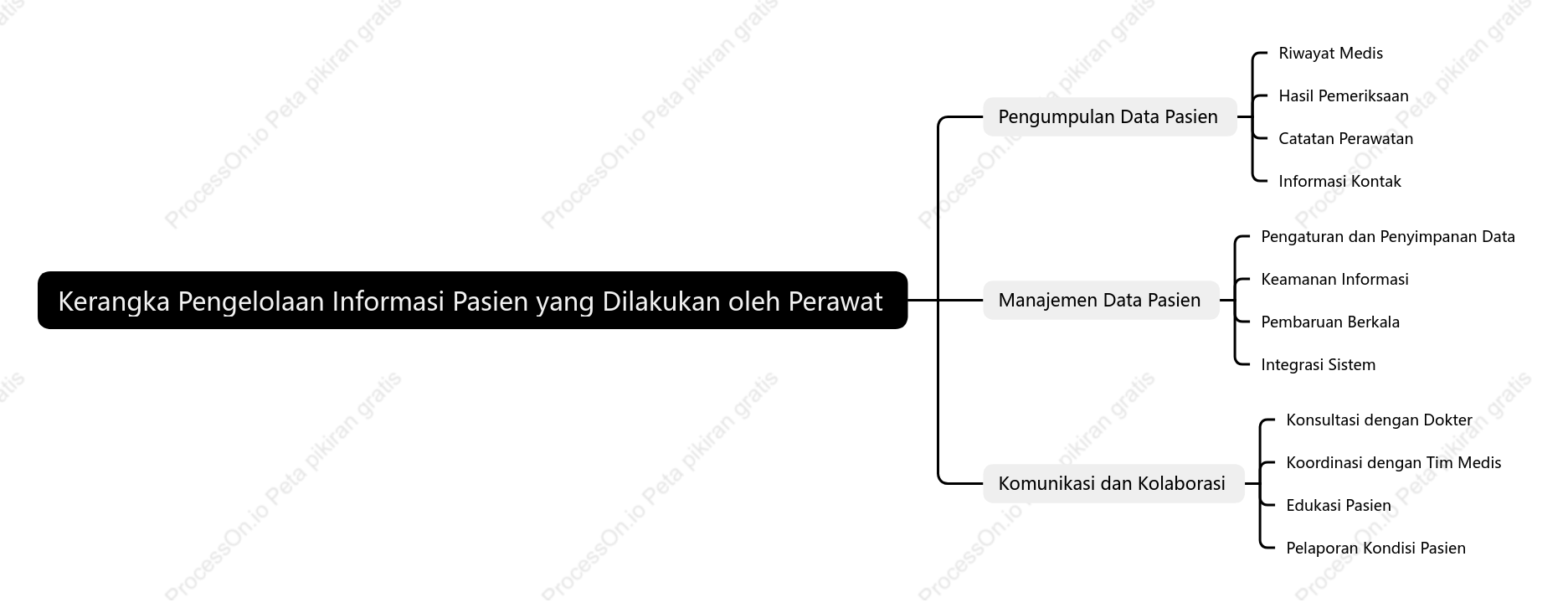 Kerangka Pengelolaan Informasi Pasien yang Dilakukan oleh Perawat