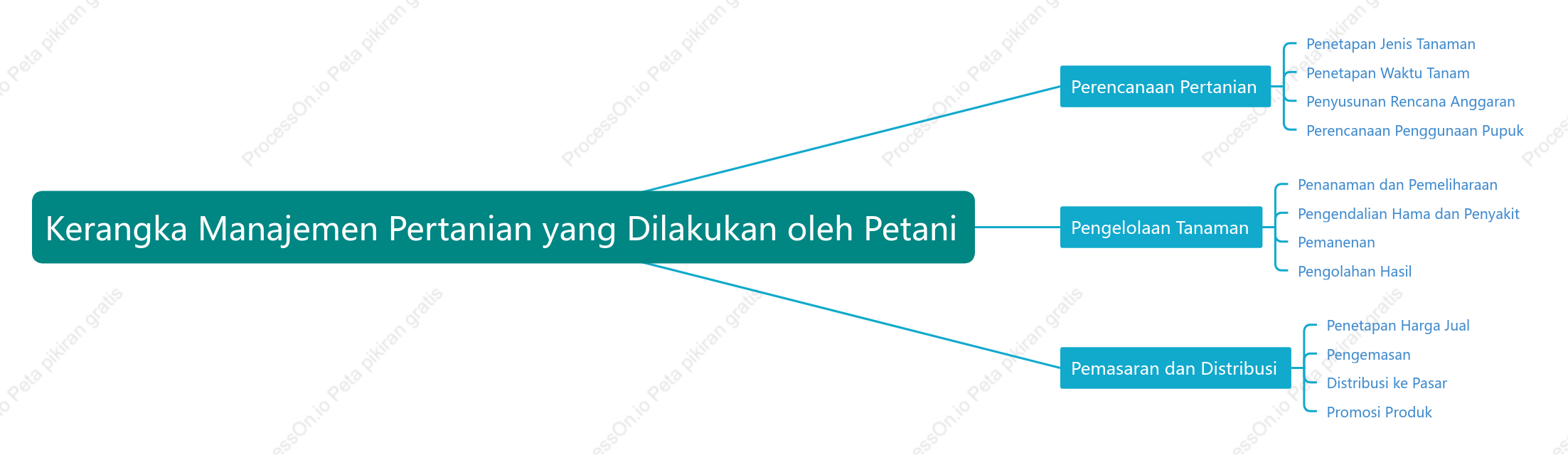 Kerangka Manajemen Pertanian yang Dilakukan oleh Petani
