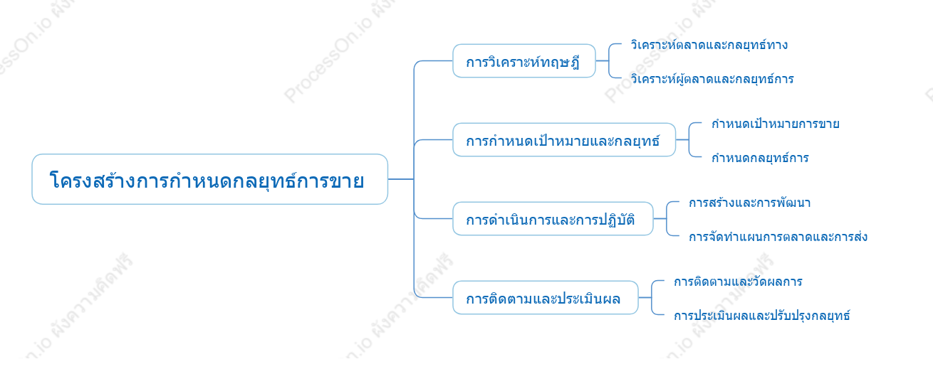 โครงสร้างการกำหนดกลยุทธ์การขาย
