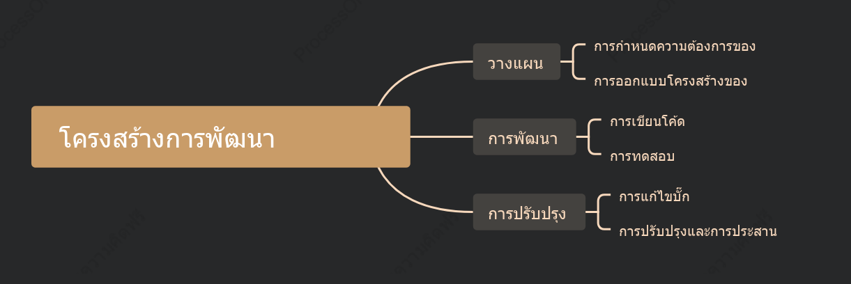 โครงสร้างการพัฒนาซอฟต์แวร์
