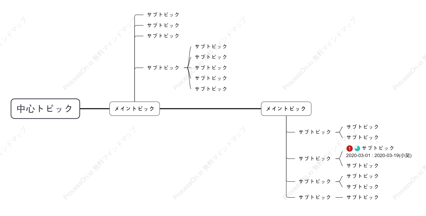 超シンプルタイムライン スタイルテンプレート