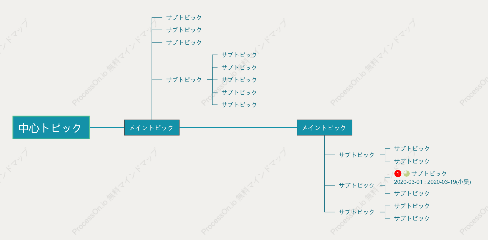 翠玉の銀盤タイムライン スタイルテンプレート