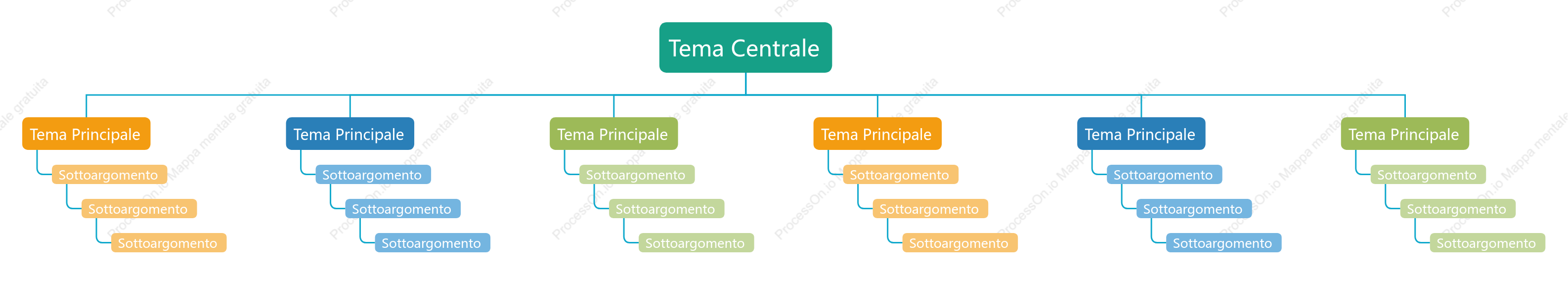 Colorato Grafico Albero spazio Modello Stile