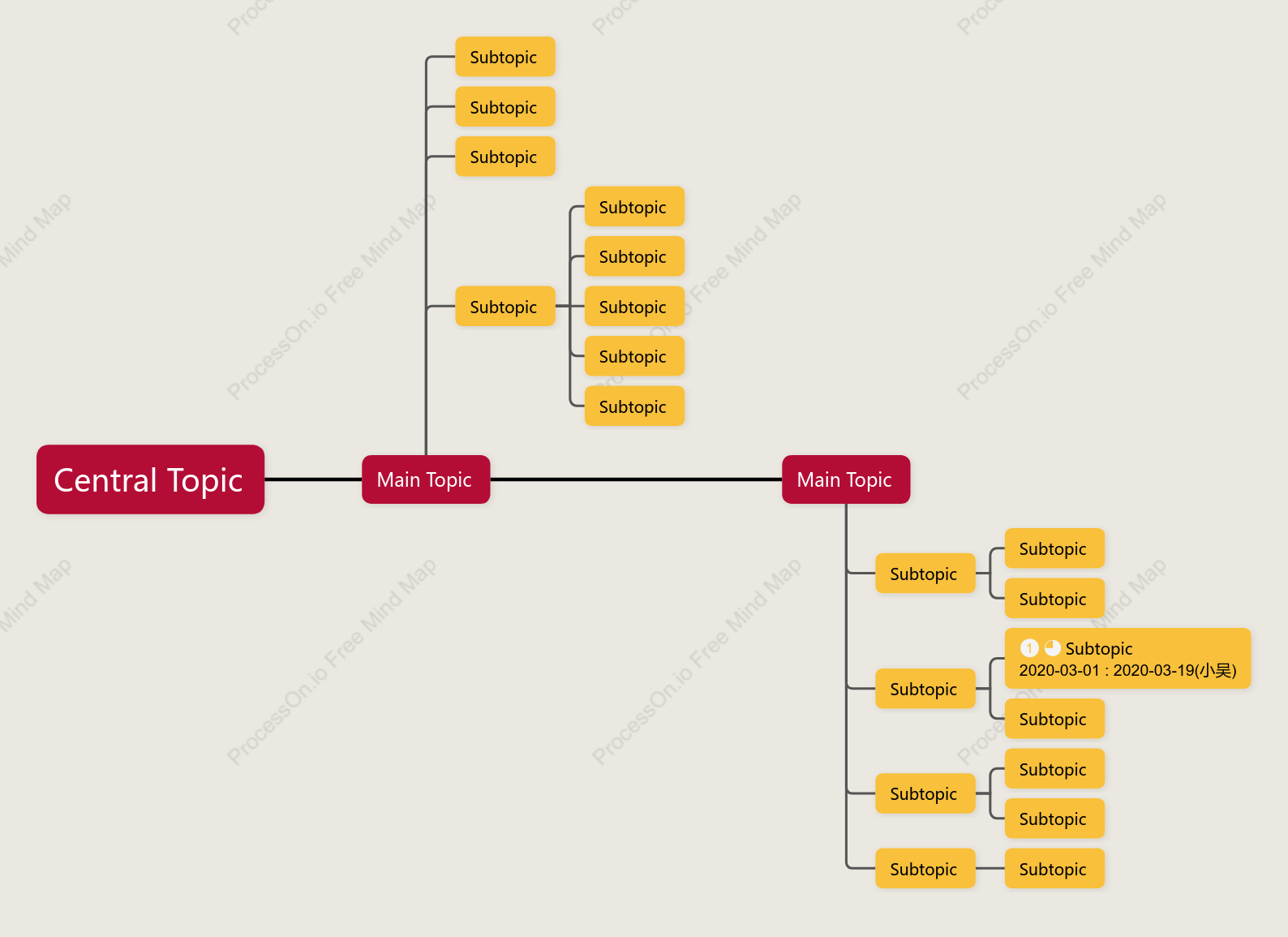 Tomato Scrambled Eggs Timeline Style Template