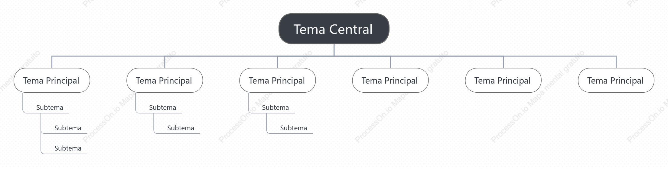 Preto e Branco Org. Árvore Modelo Estilo