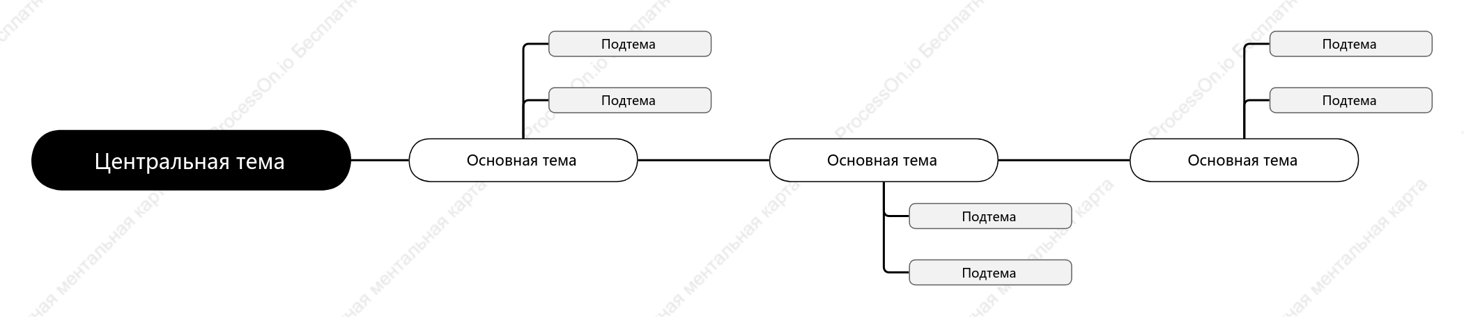 Черно-бело-серый Хронология пробел Шаблон стиля