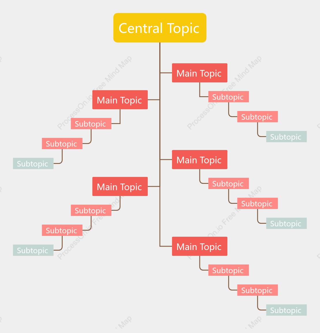 Red Yellow Tree Chat Style Template
