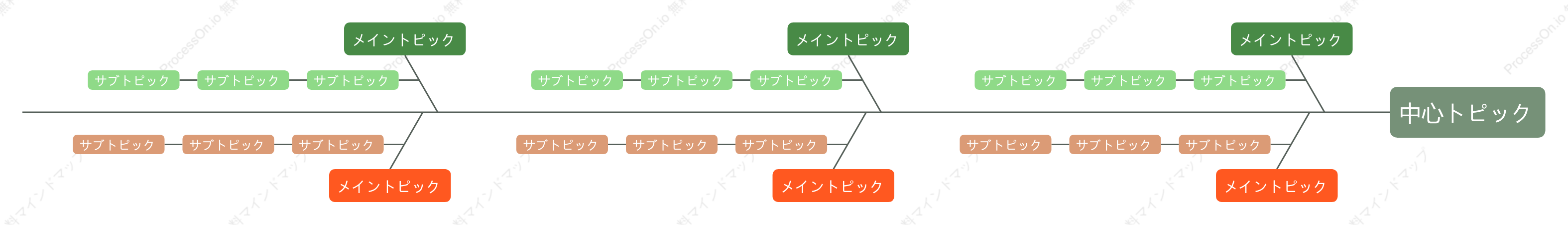 赤と緑フィッシュボーン スタイルテンプレート
