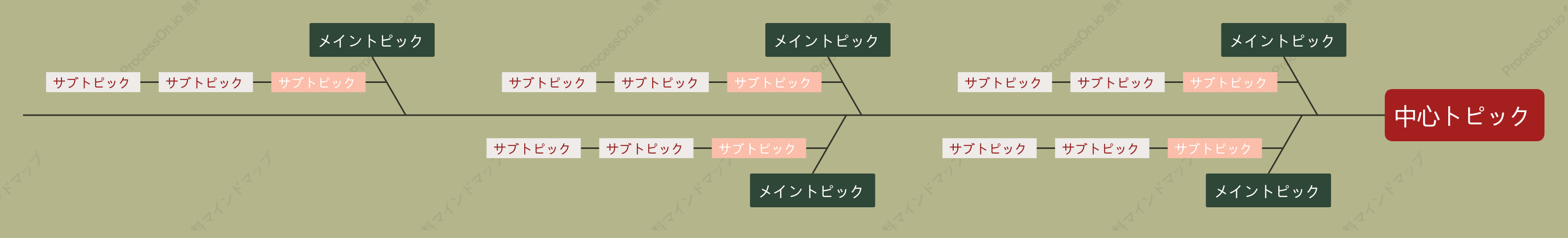 赤と緑フィッシュボーン スタイルテンプレート