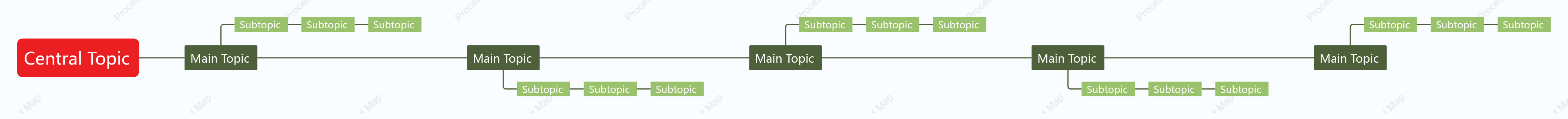 Red Green Timeline Style Template
