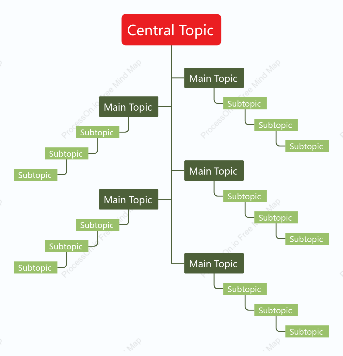 Red Green Tree Chat Style Template