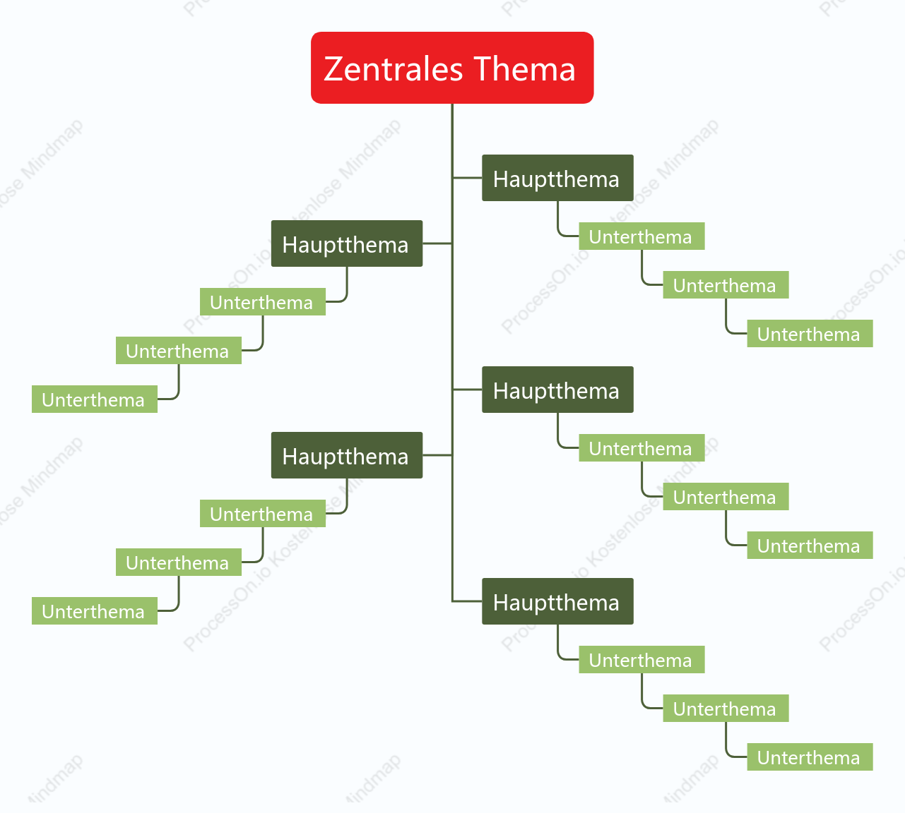 Rot Grün Baumdiagramm stil vorlage