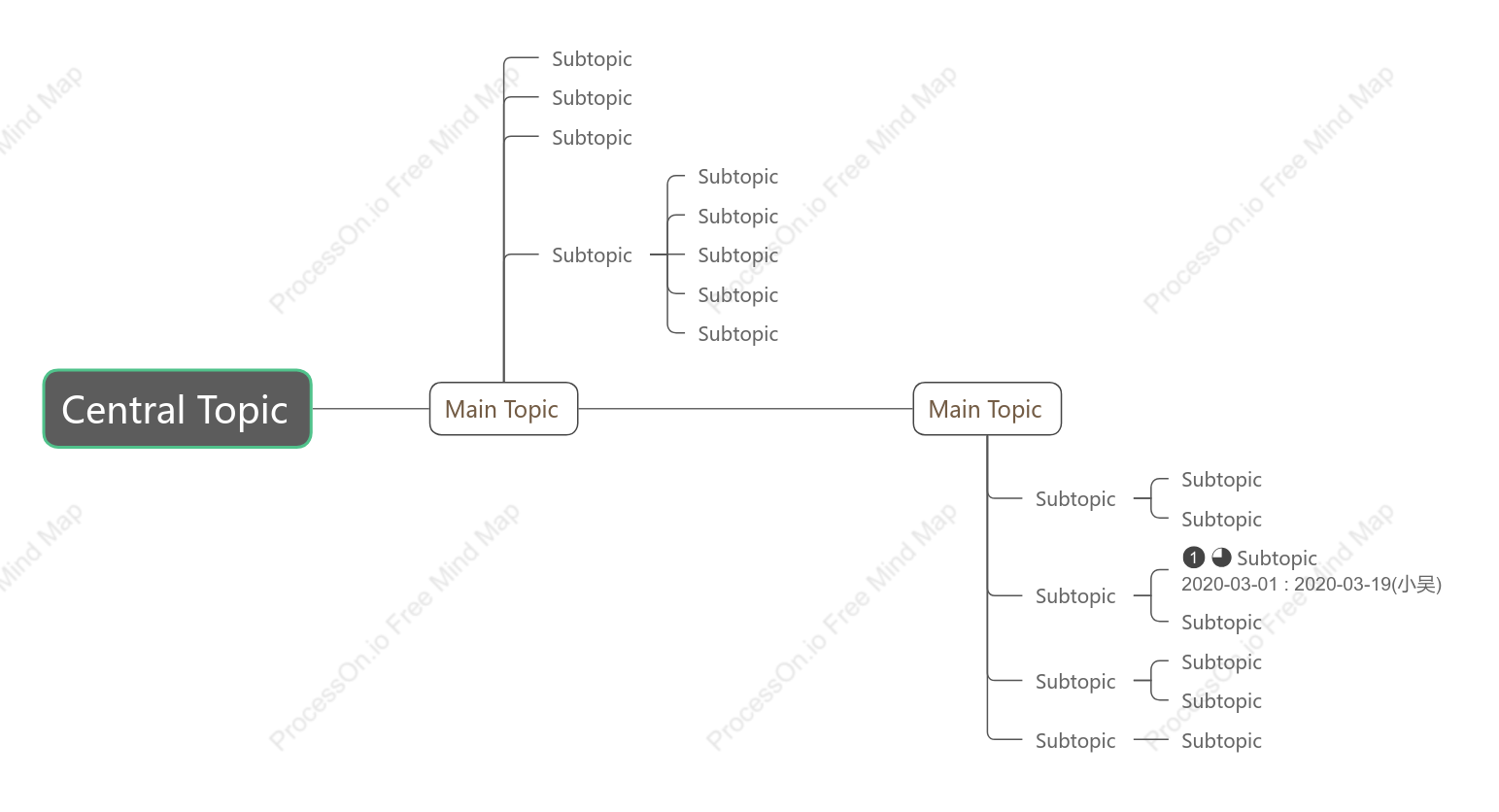 Minimalist Timeline Style Template
