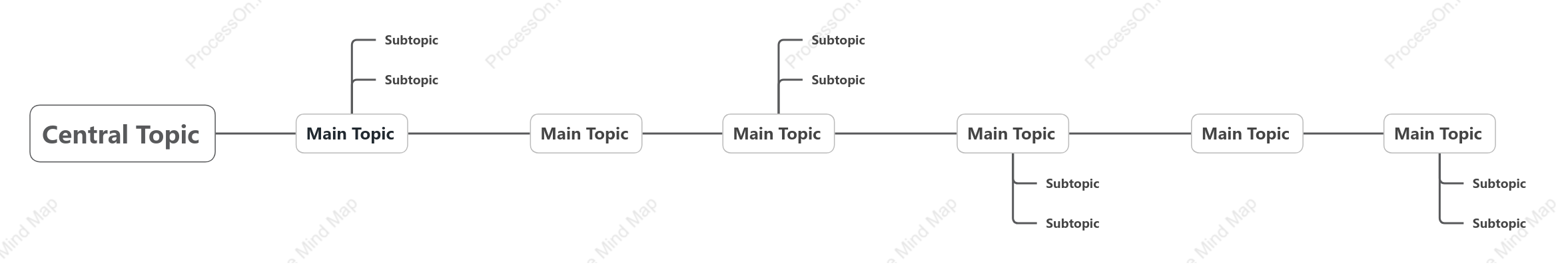 Simple Timeline Style Template