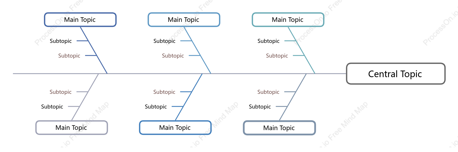 Minimalist Fishbone Style Template