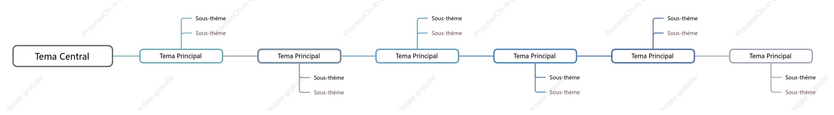 Style de modèle de chronologie simple bleu et gris