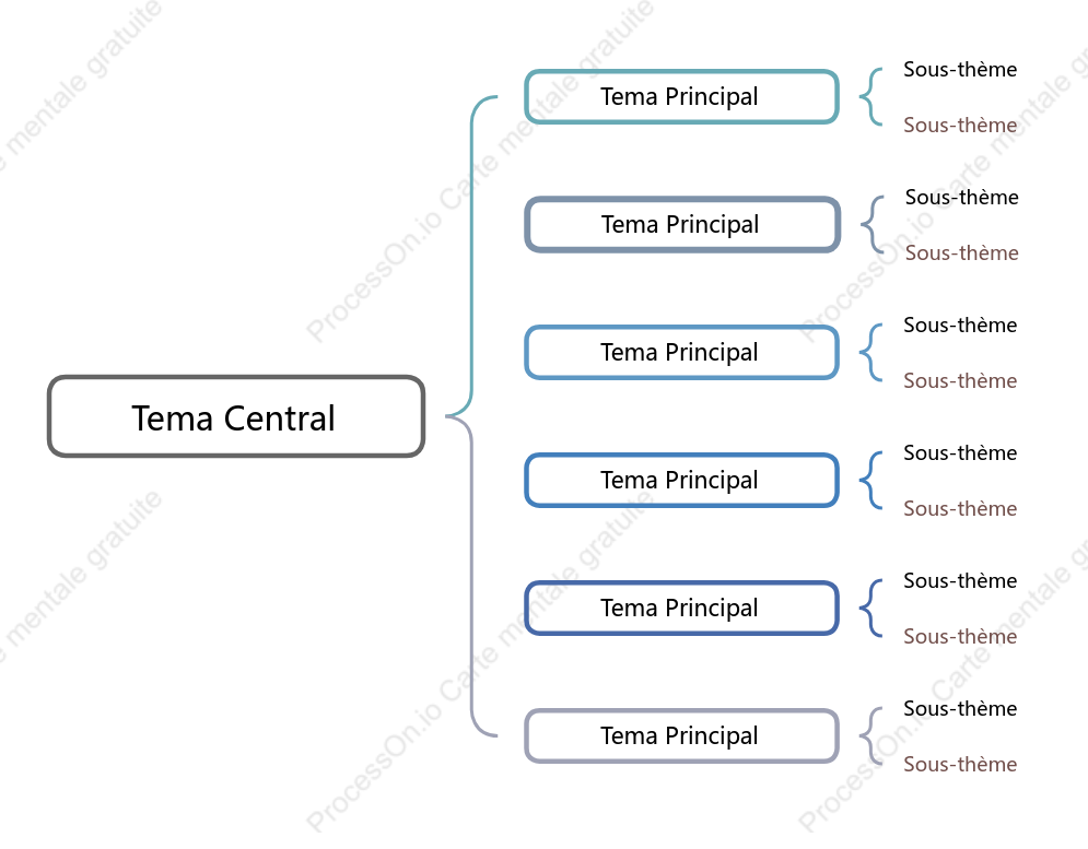 Style de modèle de diagramme de support bleu et gris simple