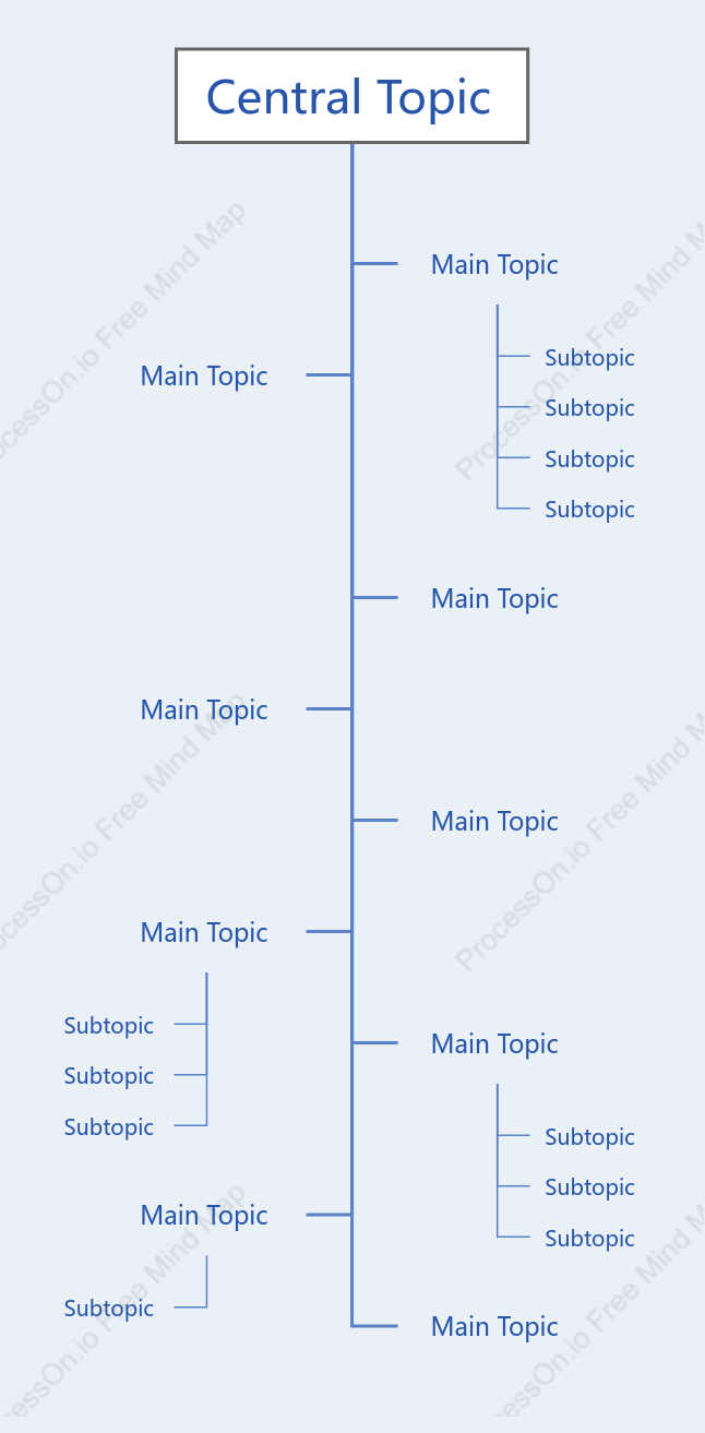 Simple Blue Tree Chat Style Template
