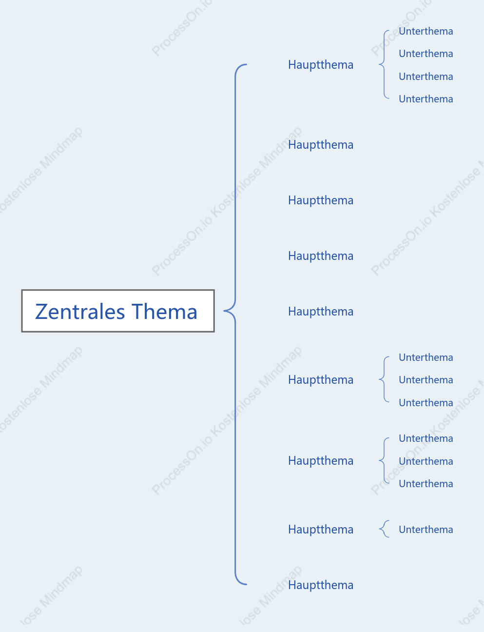 Einfaches Blau Klammerkarte stil vorlage