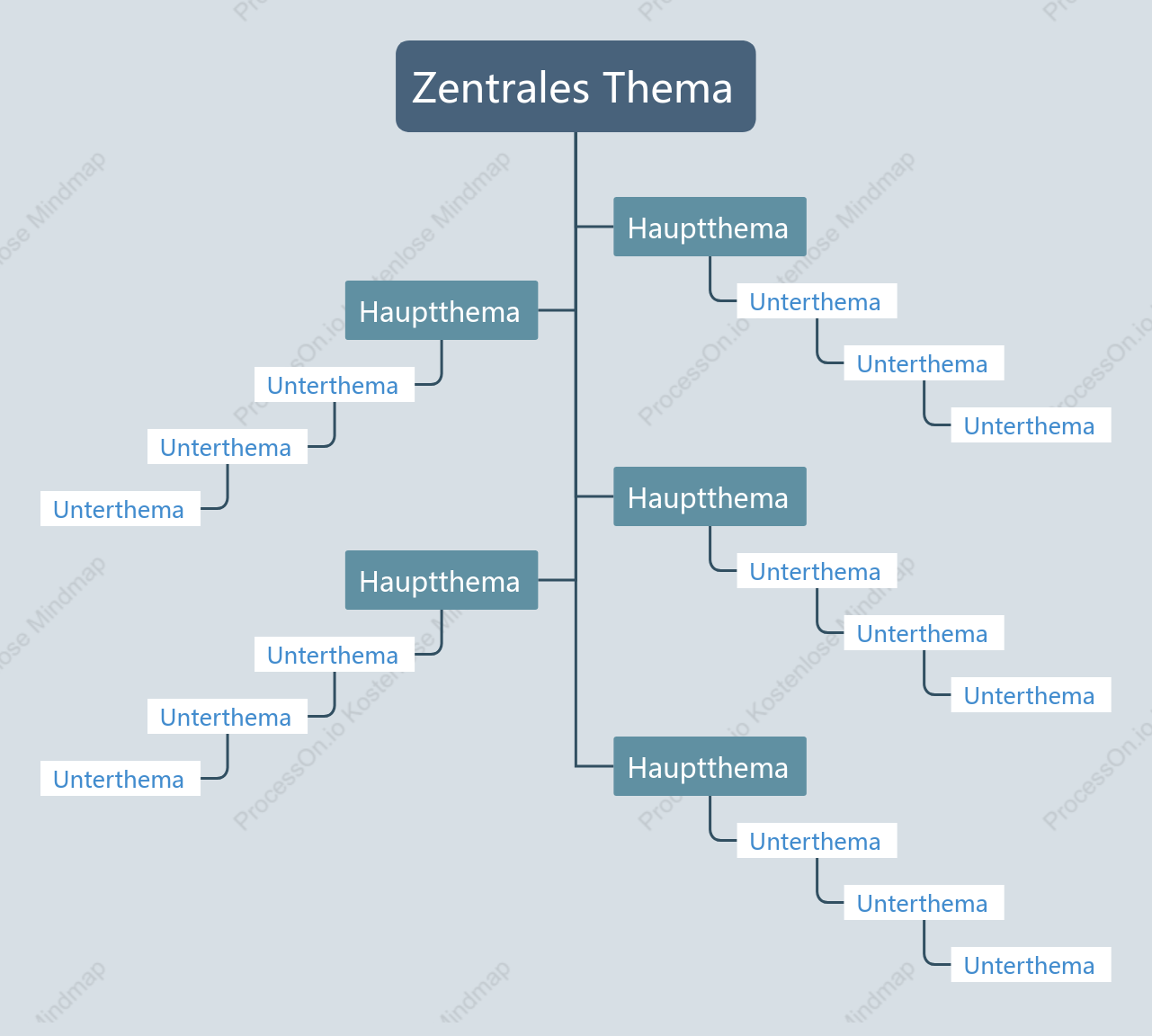 Verlaufendes Blau Baumdiagramm stil vorlage