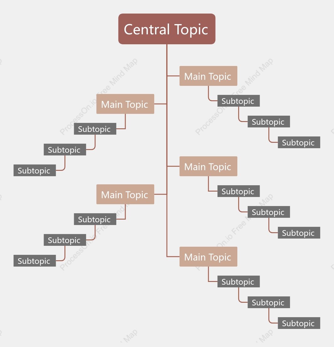Gradient Brown Tree Chat Style Template