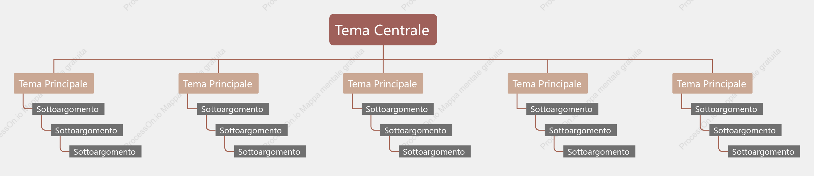 Marrone Gradiente Grafico Albero spazio Modello Stile