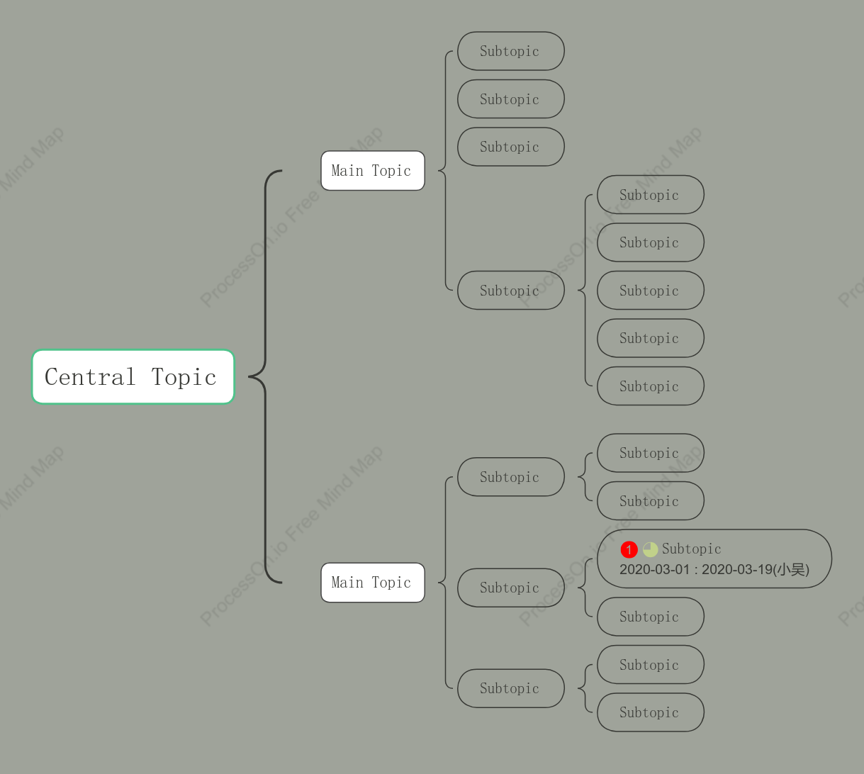 Old Book Brace Map Style Template
