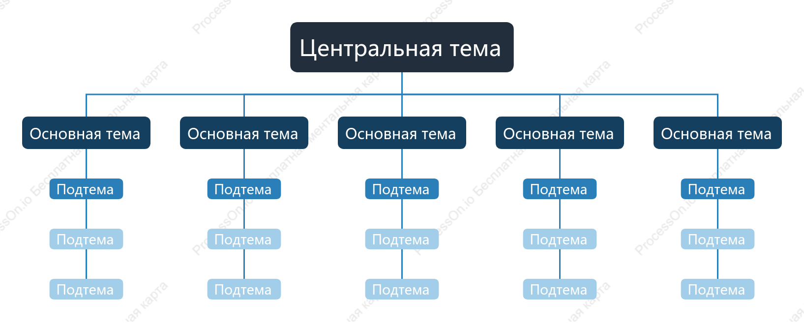 Сине-черный Орг. график пробел Шаблон стиля