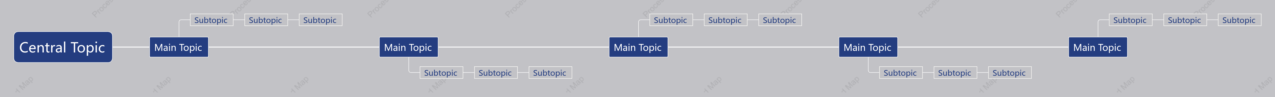 Blue Grey Timeline Style Template