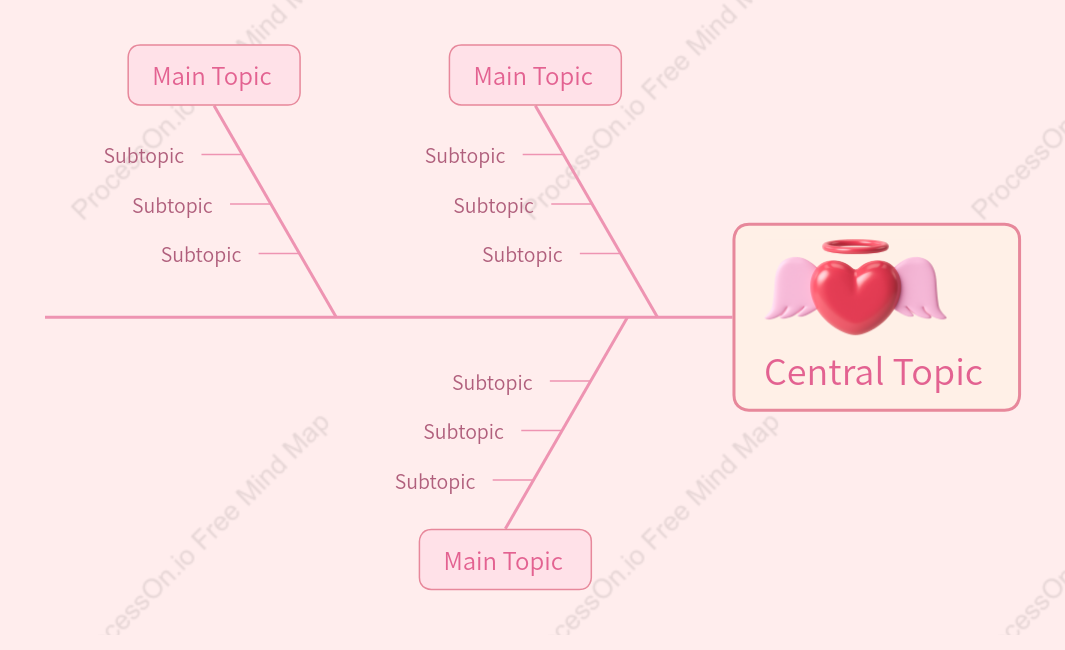 Romantic Style Fishbone Style Template