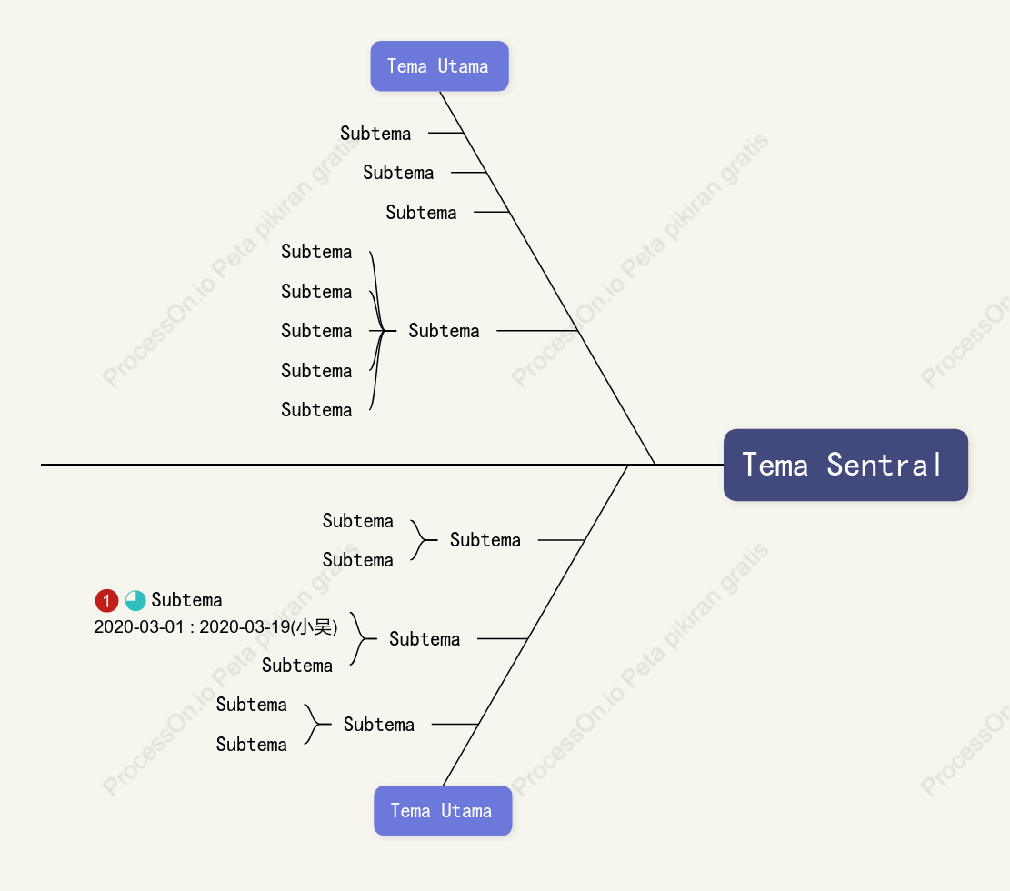 Ungu Bertekstur Tulang Ikan Template Gaya