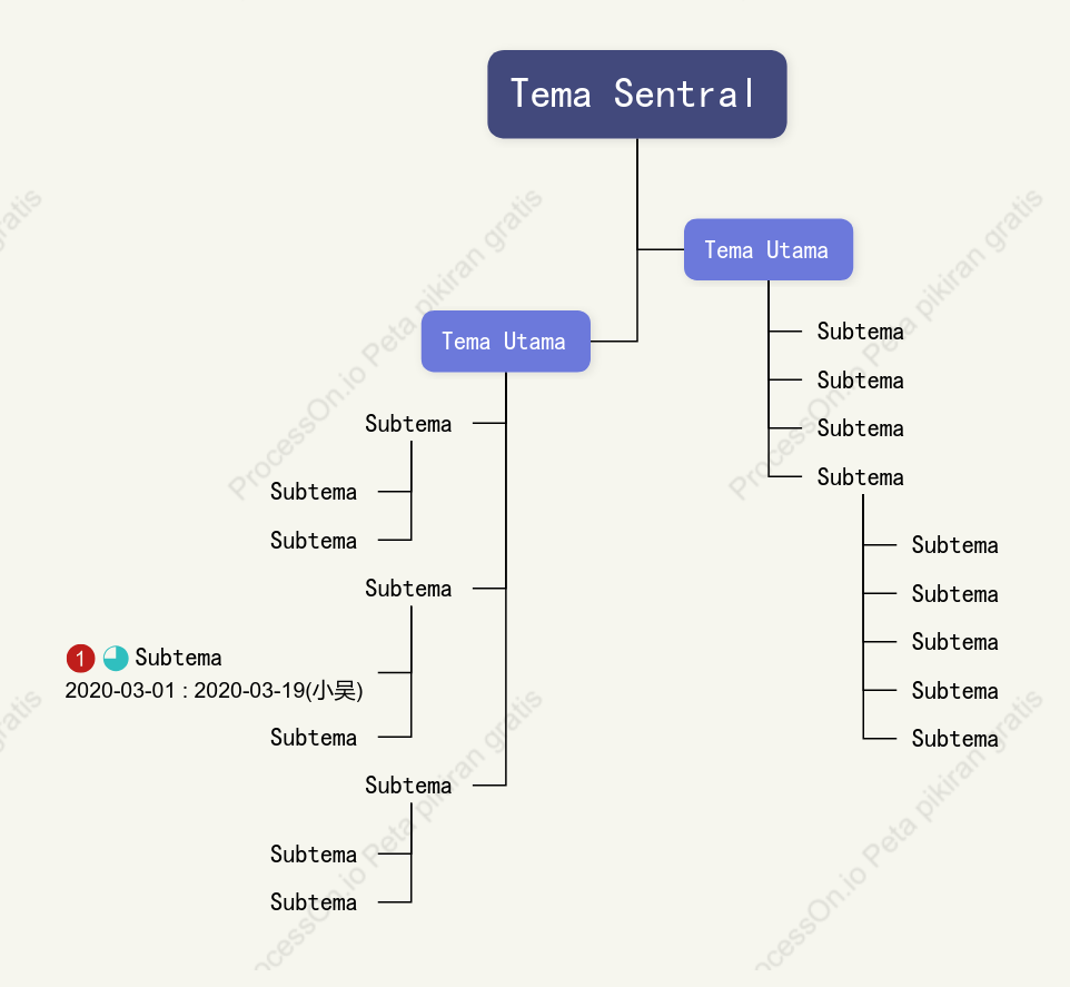 Ungu Bertekstur Obrolan Pohon Template Gaya