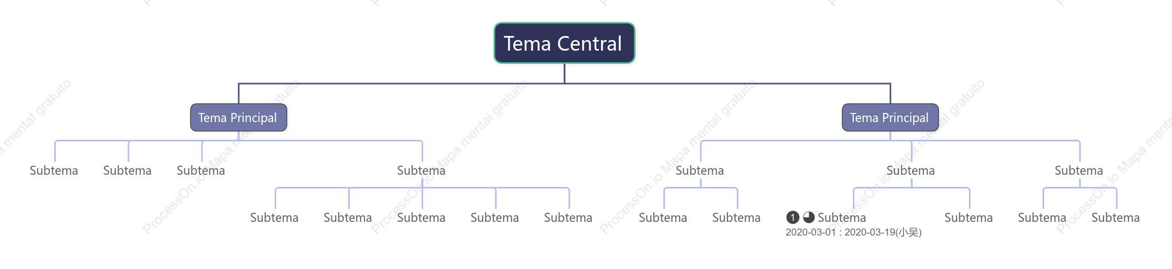 Névoa Tridimensional Roxa Org. Gráfico Modelo Estilo