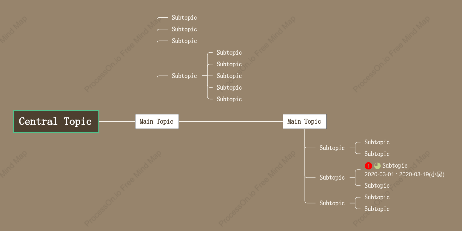 Wooden Timeline Style Template