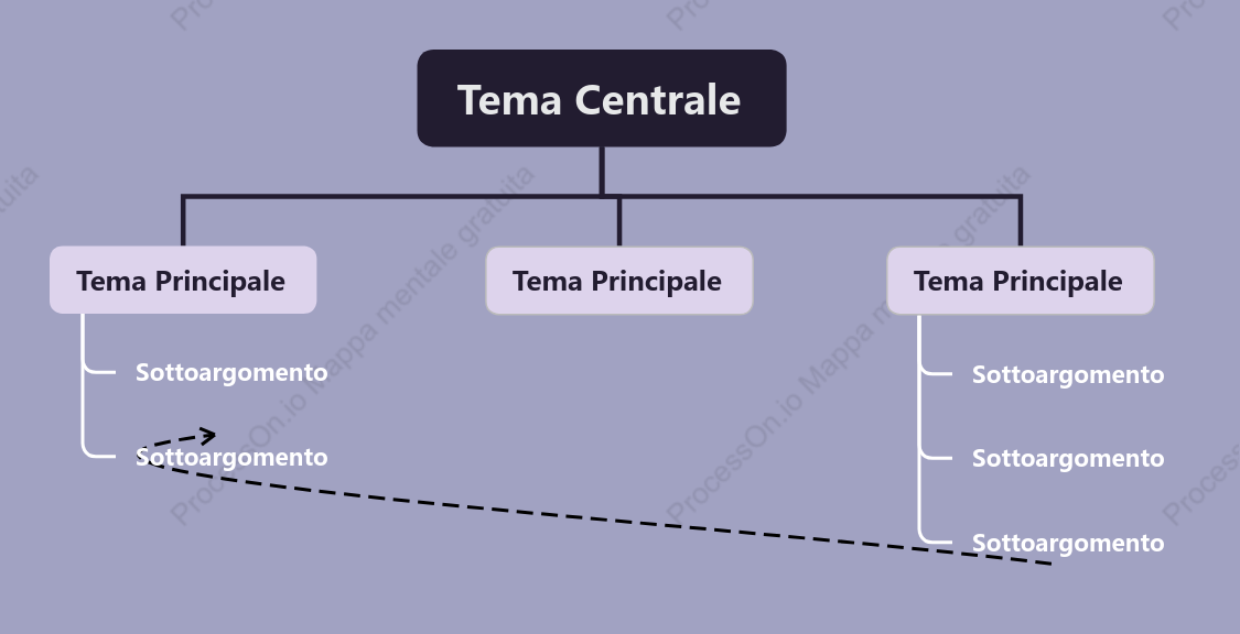 Viola Chiaro di Quarzo Grafico Albero spazio Modello Stile