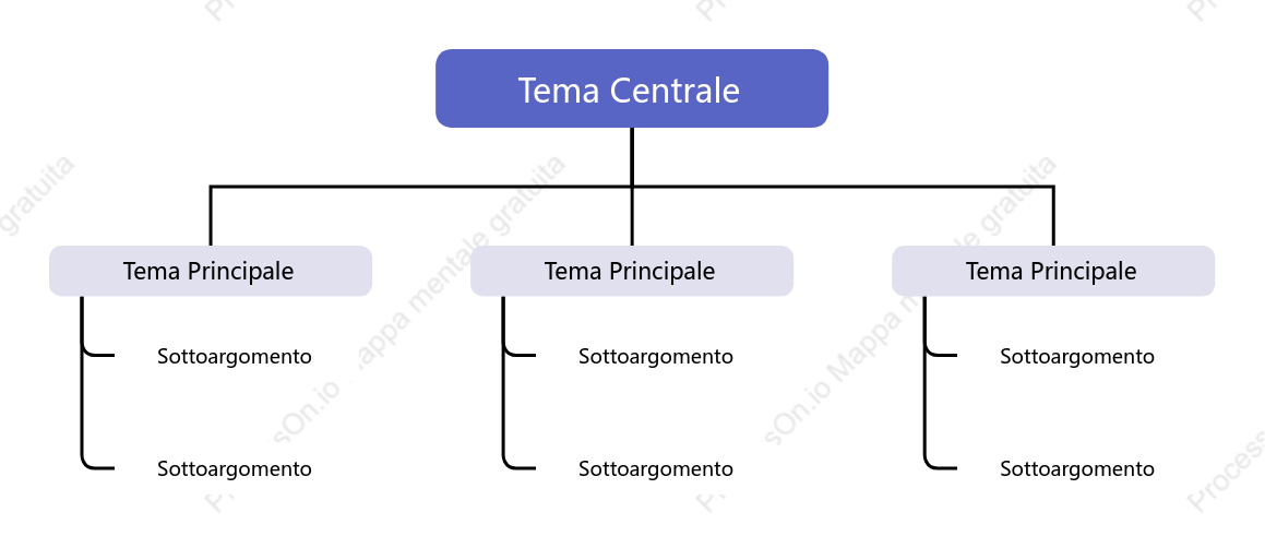 Viola Chiaro Grafico Albero spazio Modello Stile