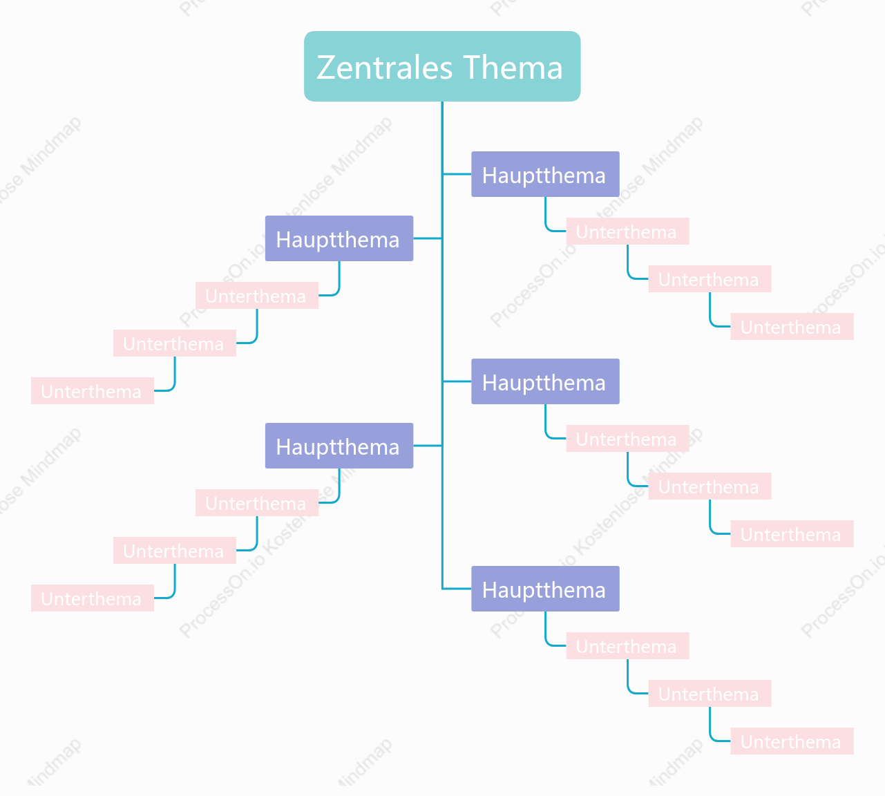 Frischer Retro stil Baumdiagramm stil vorlage