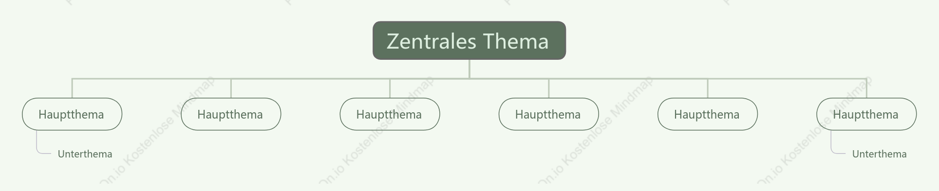 Frisches Grün Baum organigramm stil vorlage