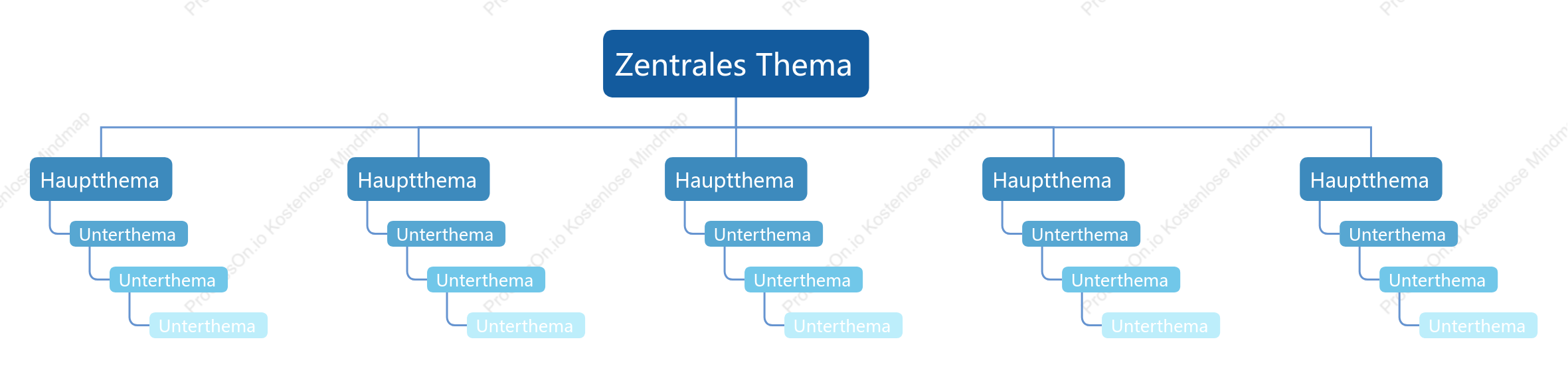 Geschäfts Blau Baum organigramm stil vorlage